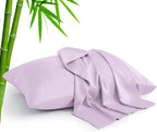 Standard Pillow Cases Set of 2, Rayon Derived from Bamboo, Cooling Pillow Cases for Hot Sleepers & Night Sweats, Breathable Silky Soft Envelope Pillowcases(White, 20"X26")