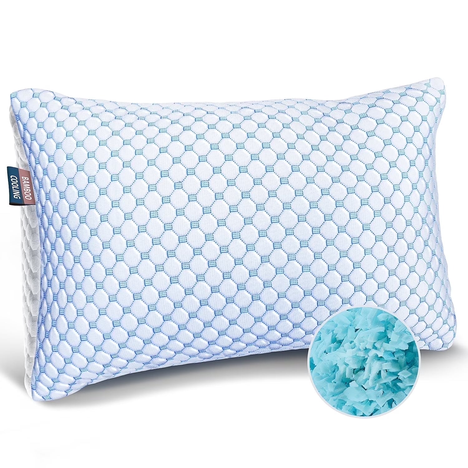 Temperature Queen Pillows, Regulating and Adjustable Memory Foam Cooling Bed Pillows Queen Size Pillows, 20" X 30"