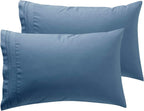 Microfiber Queen Pillowcase Set of 2, Hunter Green, Soft, Envelope Closure, 20X30 Inches