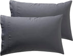 Microfiber Queen Pillowcase Set of 2, Hunter Green, Soft, Envelope Closure, 20X30 Inches
